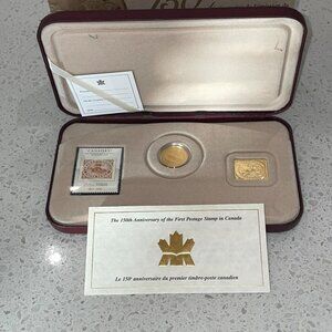 2001 RCM 3c Canada First Postage Stamp, 150 Anniversary - Sterling Silver Coin